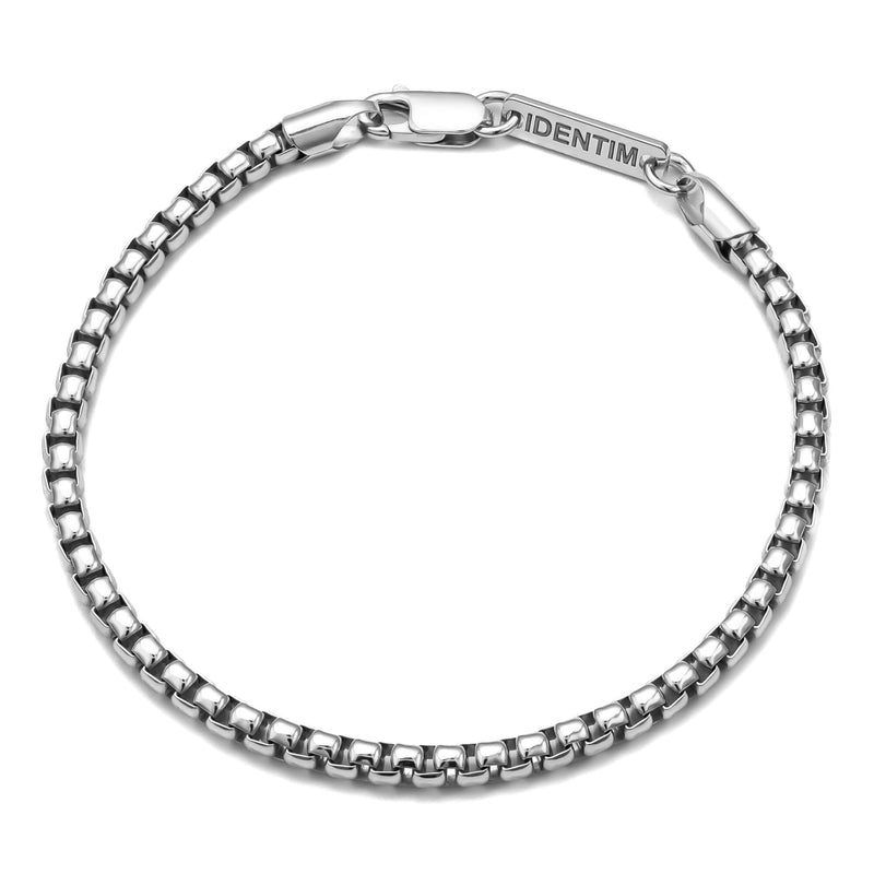 VENETIAN CHAIN BOX 925 SILVER RHODIUM PLATED 3,30MM