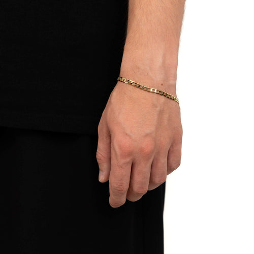 CURB CHAIN BRACELET GOLD BRACELET 5,00MM 333 GOLD