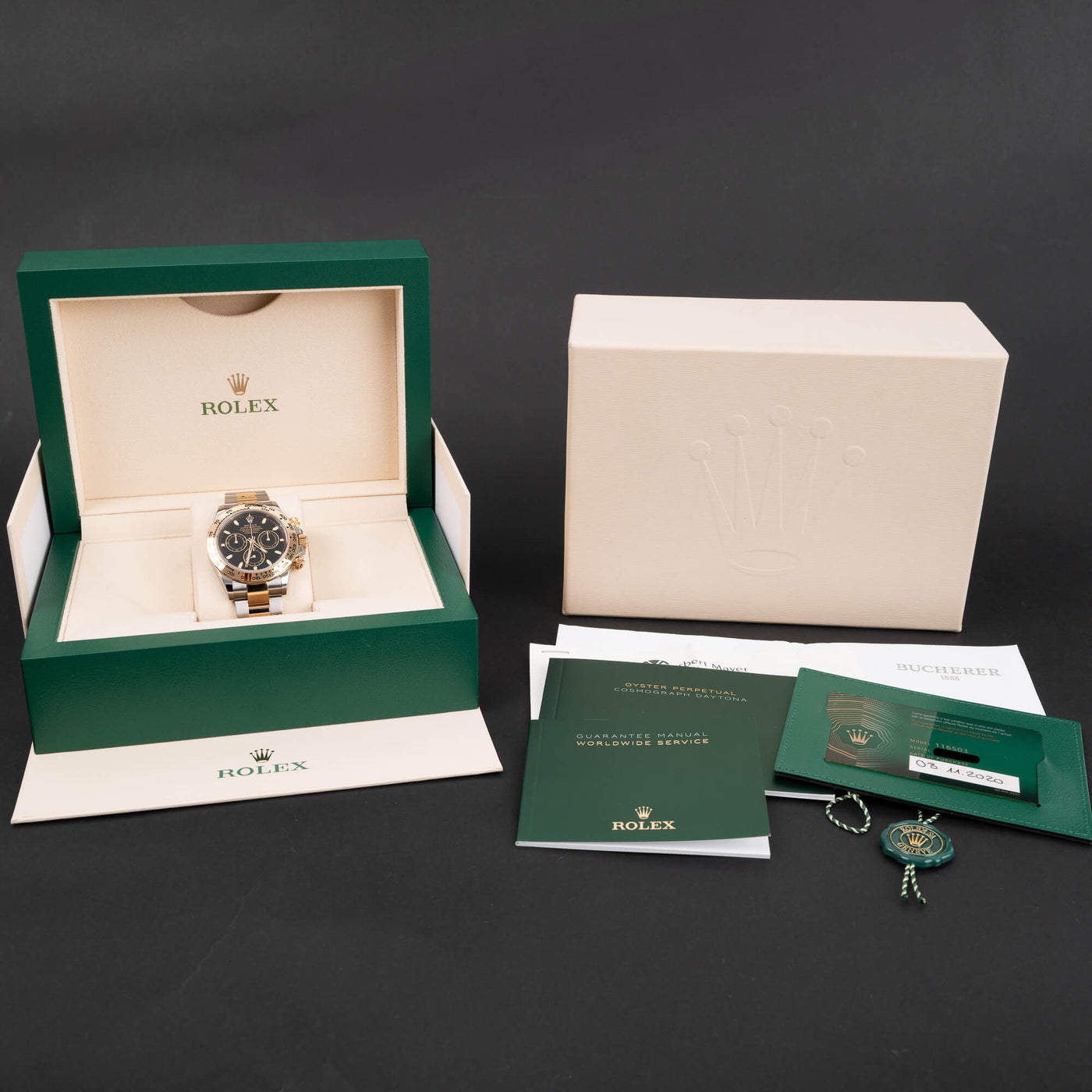 ROLEX DAYTONA 40 STEEL/GOLD - 116503 - 2020 - FULL SET - WORN