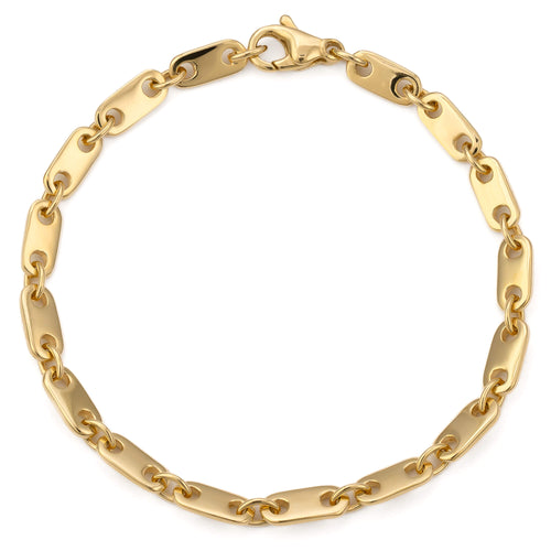 PLATE GOLD BRACELET 5,50MM 585 GOLD