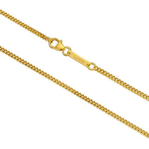 CURB CHAIN 925 SILVER 18K GOLD PLATED 2,70MM