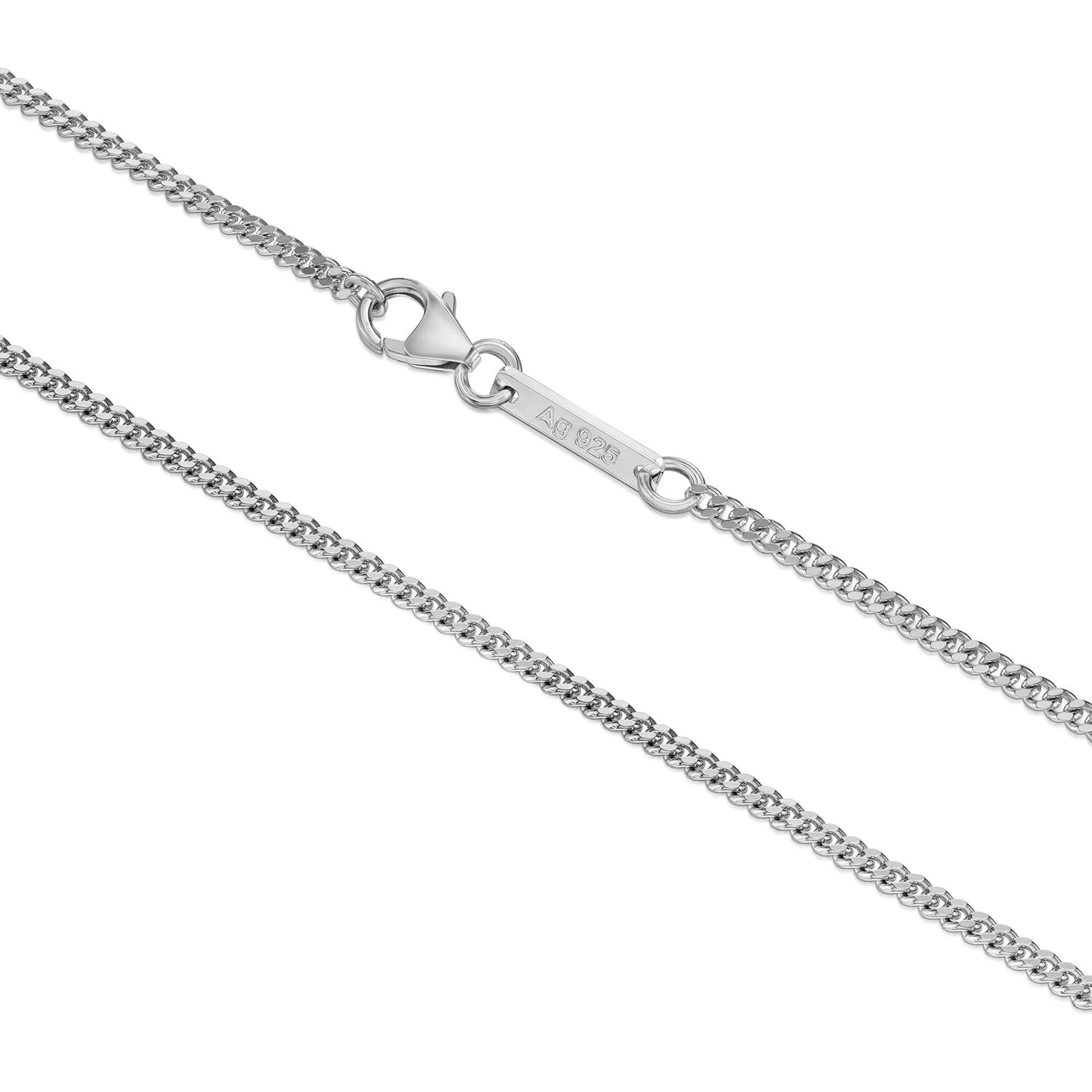 CURB CHAIN 925 SILVER RHODIUM-PLATED 2,70MM