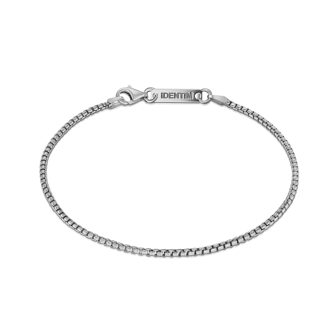 VENETIAN CHAIN BOX 925 SILVER RHODIUM PLATED 2,00MM