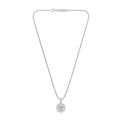 LILY NECKLACE 925 SILVER RHODIUM PLATED