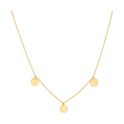 PLATELET NECKLACE 333 GOLD