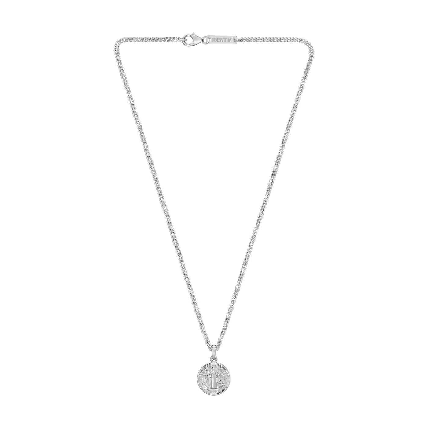 BENEDICTUS NECKLACE 925 SILVER RHODIUM-PLATED