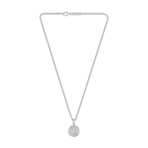 BENEDICTUS NECKLACE 925 SILVER RHODIUM-PLATED