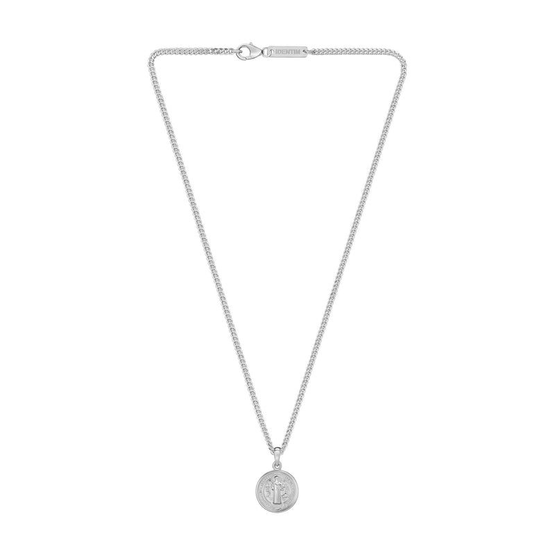 BENEDICTUS NECKLACE 925 SILVER RHODIUM-PLATED