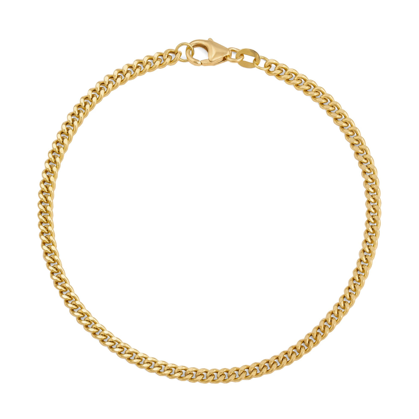 CURB CHAIN BRACELET GOLD BRACELET 3,00MM 333 GOLD