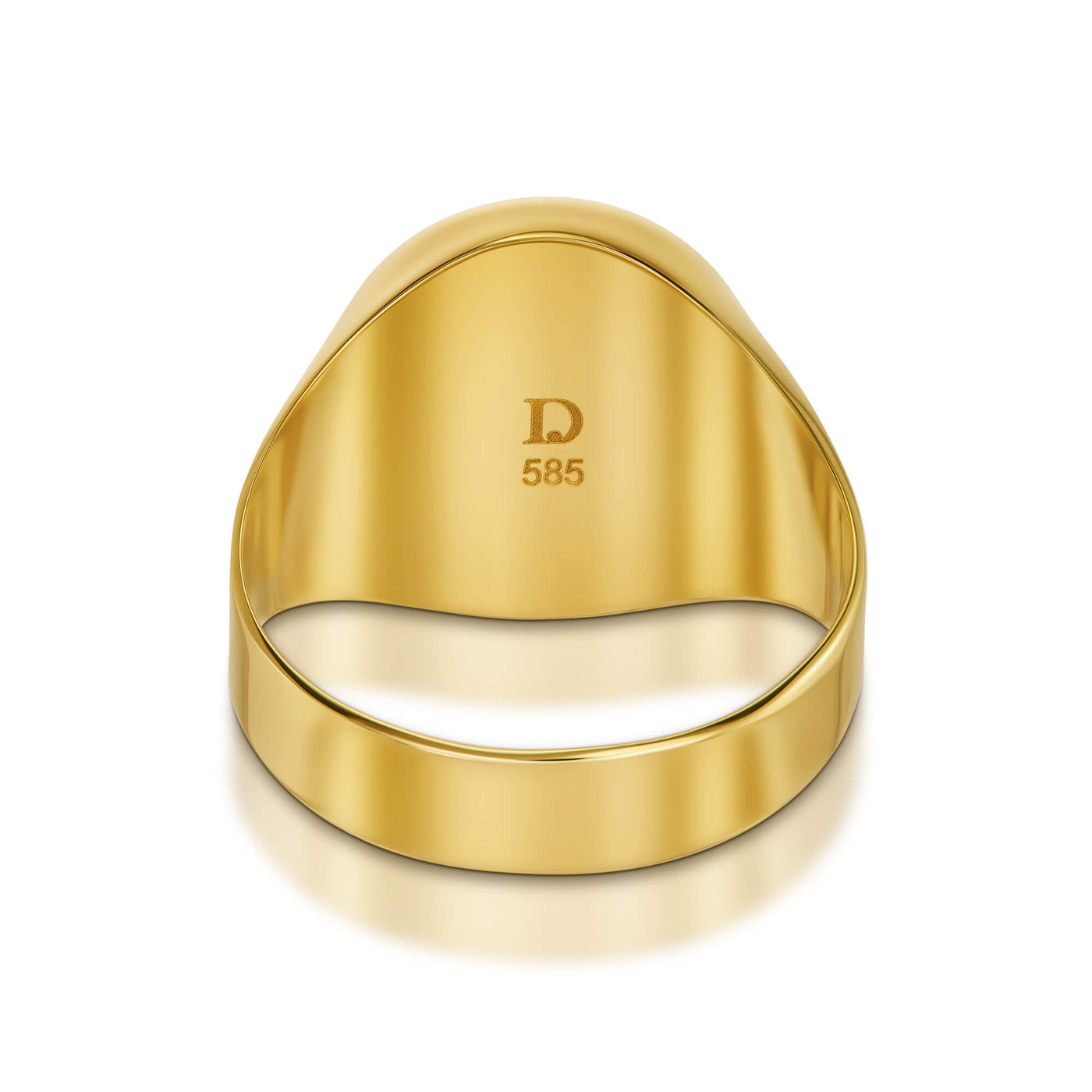 SIGNET RING ONYX OVAL 585 GOLD