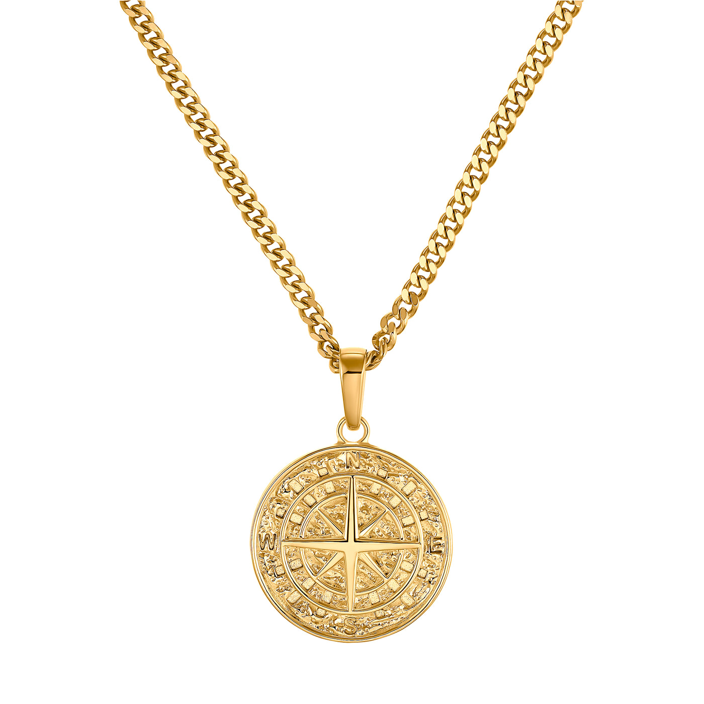 COMPASS NECKLACE 585 GOLD