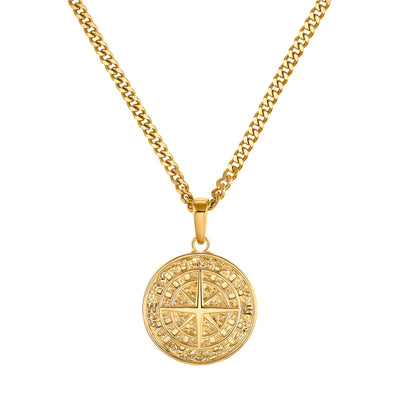 COMPASS NECKLACE 585 GOLD