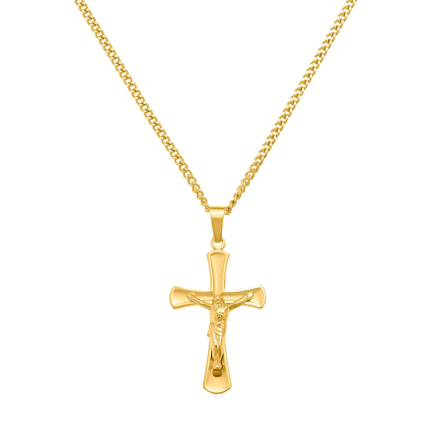 CROSS CRUCIFIX NECKLACE 333 GOLD