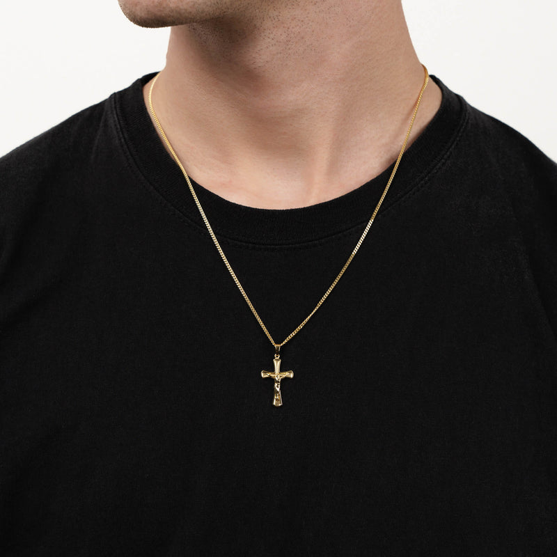 CROSS CRUCIFIX NECKLACE 333 GOLD