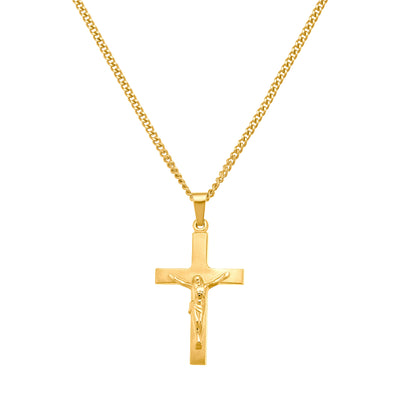 CROSS CRUCIFIX NECKLACE 333 GOLD