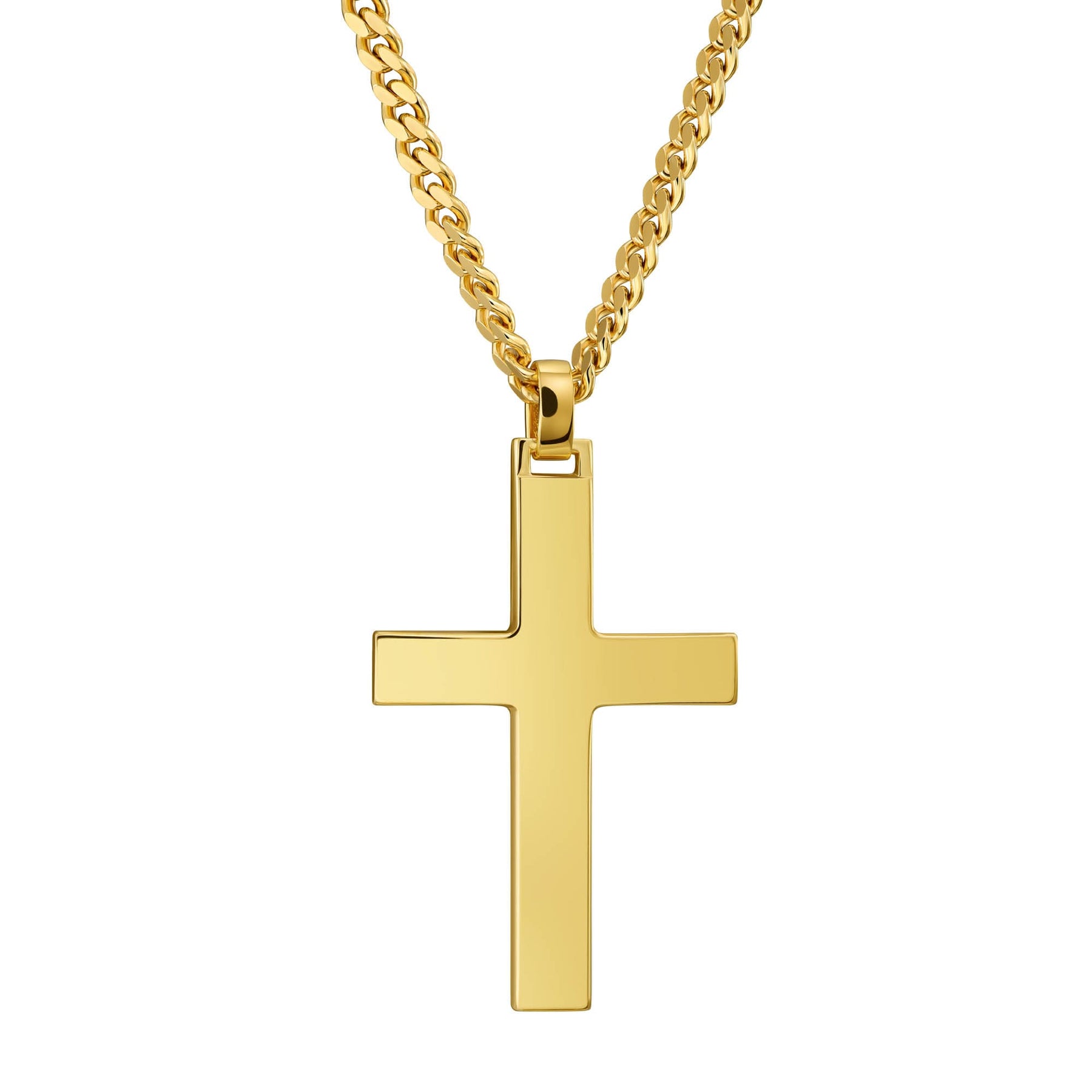 IDENTIM® Men's necklace cross necklace cross pendant engraving