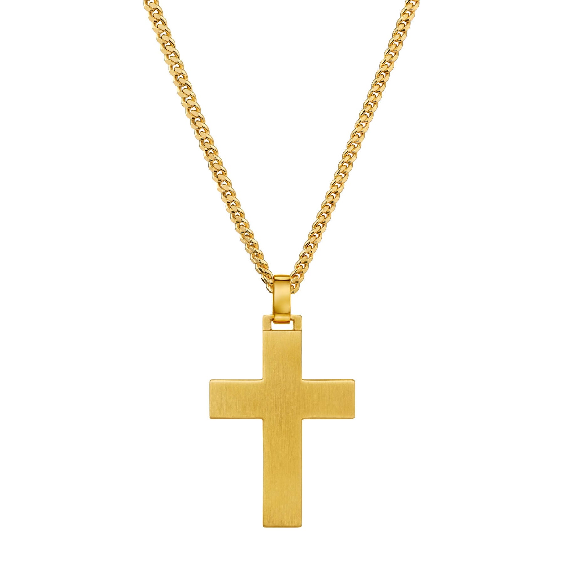 IDENTIM® Men's necklace cross necklace cross pendant engraving