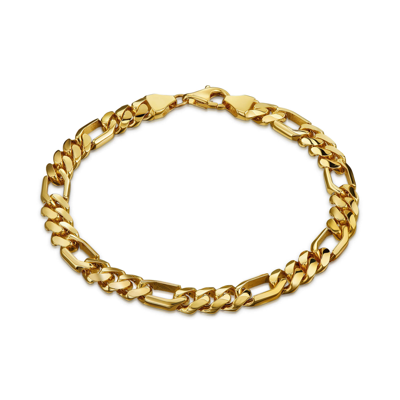 FIGARO BRACELET CUBAN 6.00MM 333 GOLD