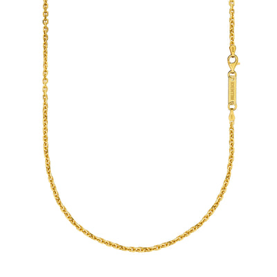 PEA CHAIN 925 SILVER 18 CARAT GOLD PLATED 2,80MM