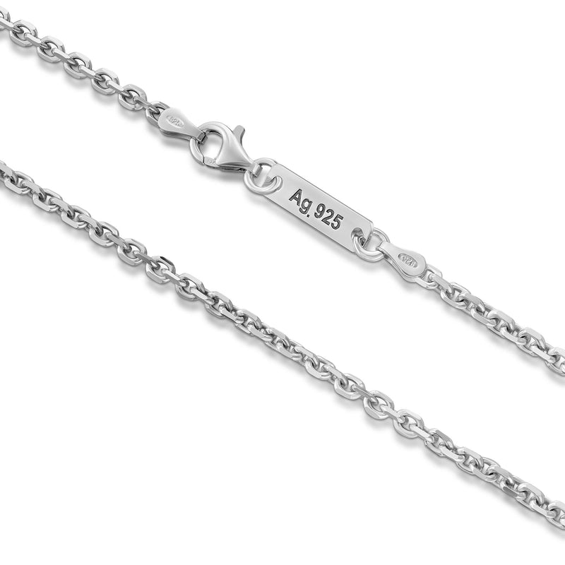 PEA CHAIN BRACELET 925 SILVER RHODIUM PLATED 2,80MM