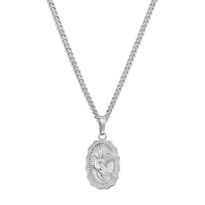 ANGEL NECKLACE 925 SILVER RHODIUM PLATED