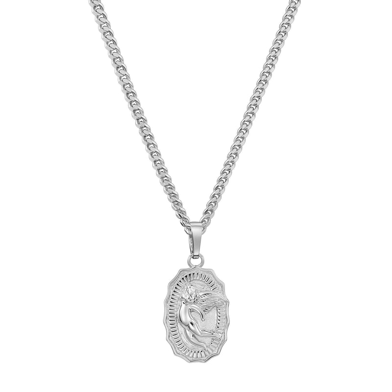 ANGEL NECKLACE 925 SILVER RHODIUM PLATED