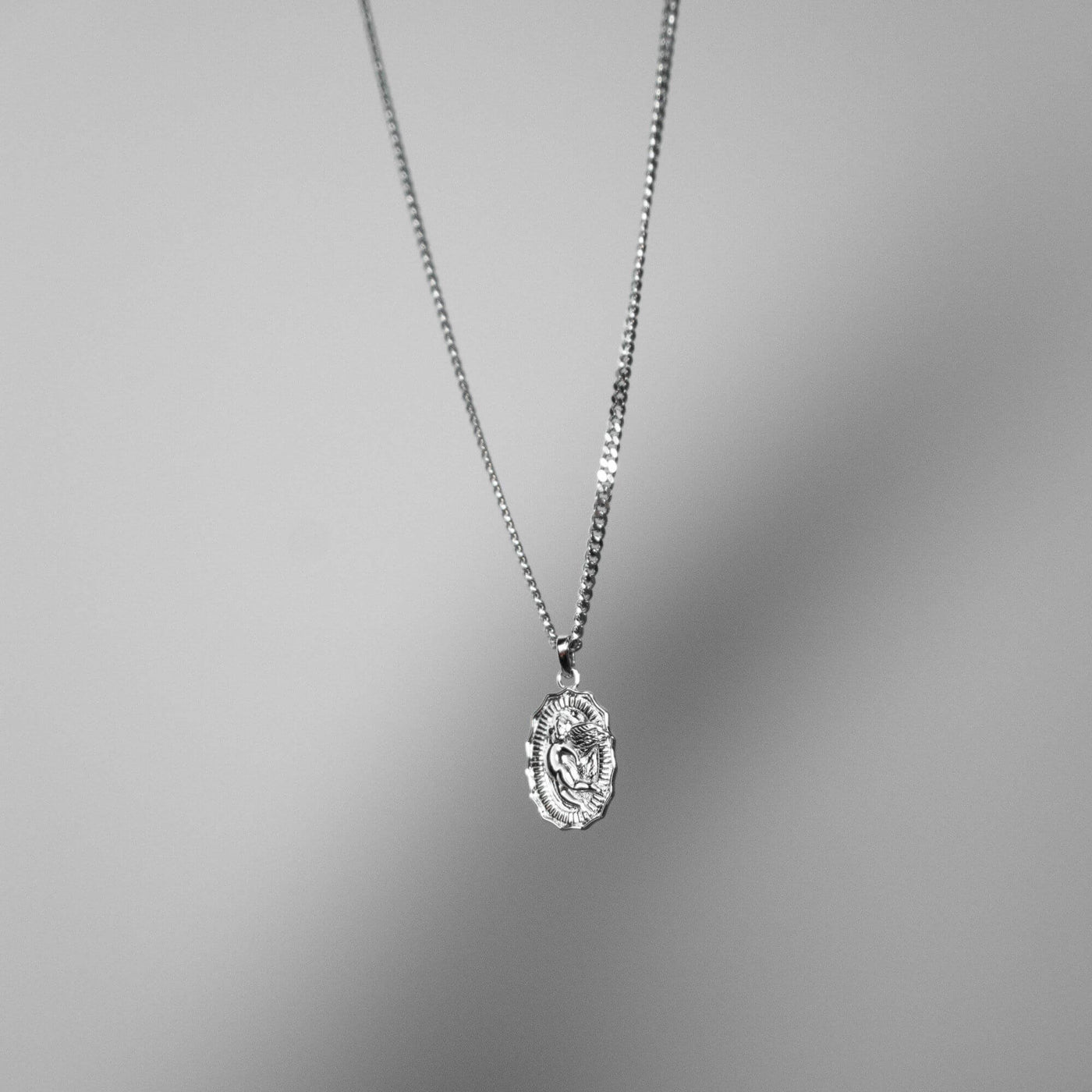 ANGEL NECKLACE 925 SILVER RHODIUM PLATED