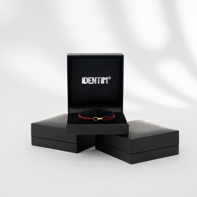 GLORY BRACELET BLACK FABRIC BRACELET 585 GOLD