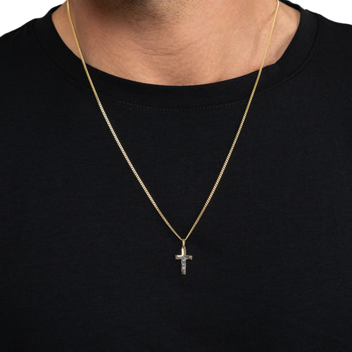 CROSS CRUCIFIX NECKLACE 333 GOLD