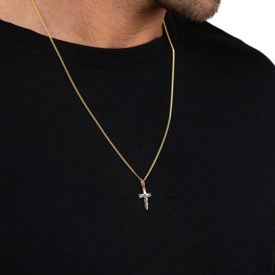CROSS CRUCIFIX NECKLACE 333 GOLD