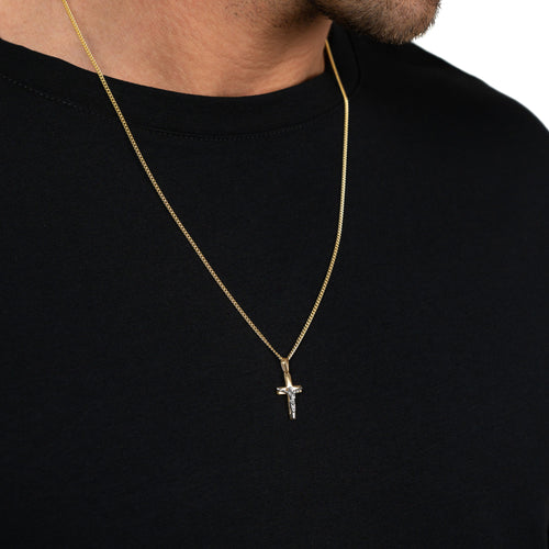 CROSS CRUCIFIX NECKLACE 333 GOLD