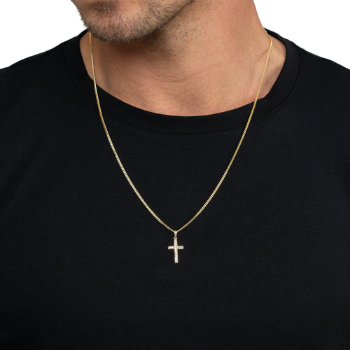 CROSS NECKLACE 333 GOLD