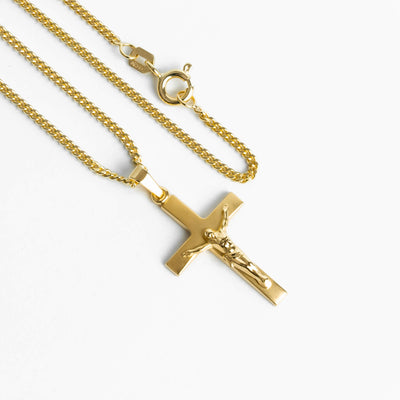 CROSS CRUCIFIX NECKLACE 333 GOLD