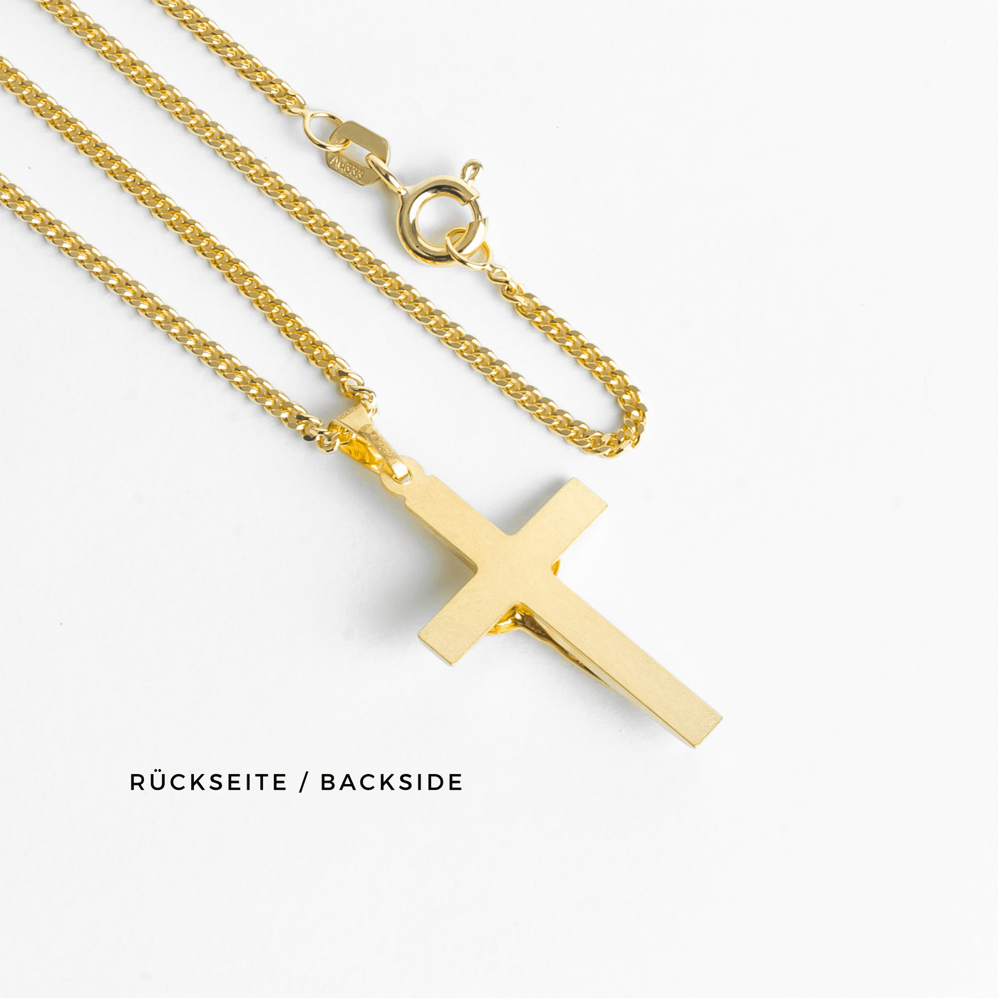 CROSS CRUCIFIX NECKLACE 333 GOLD