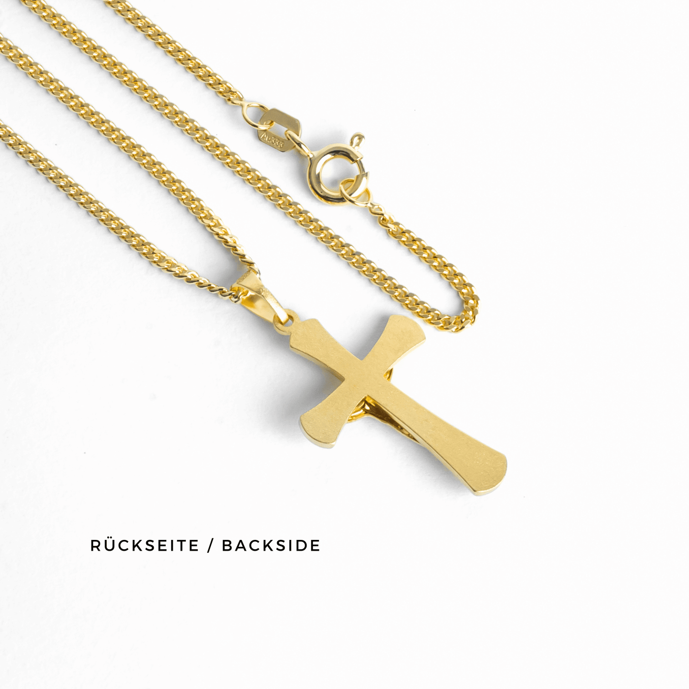 CROSS CRUCIFIX NECKLACE 333 GOLD