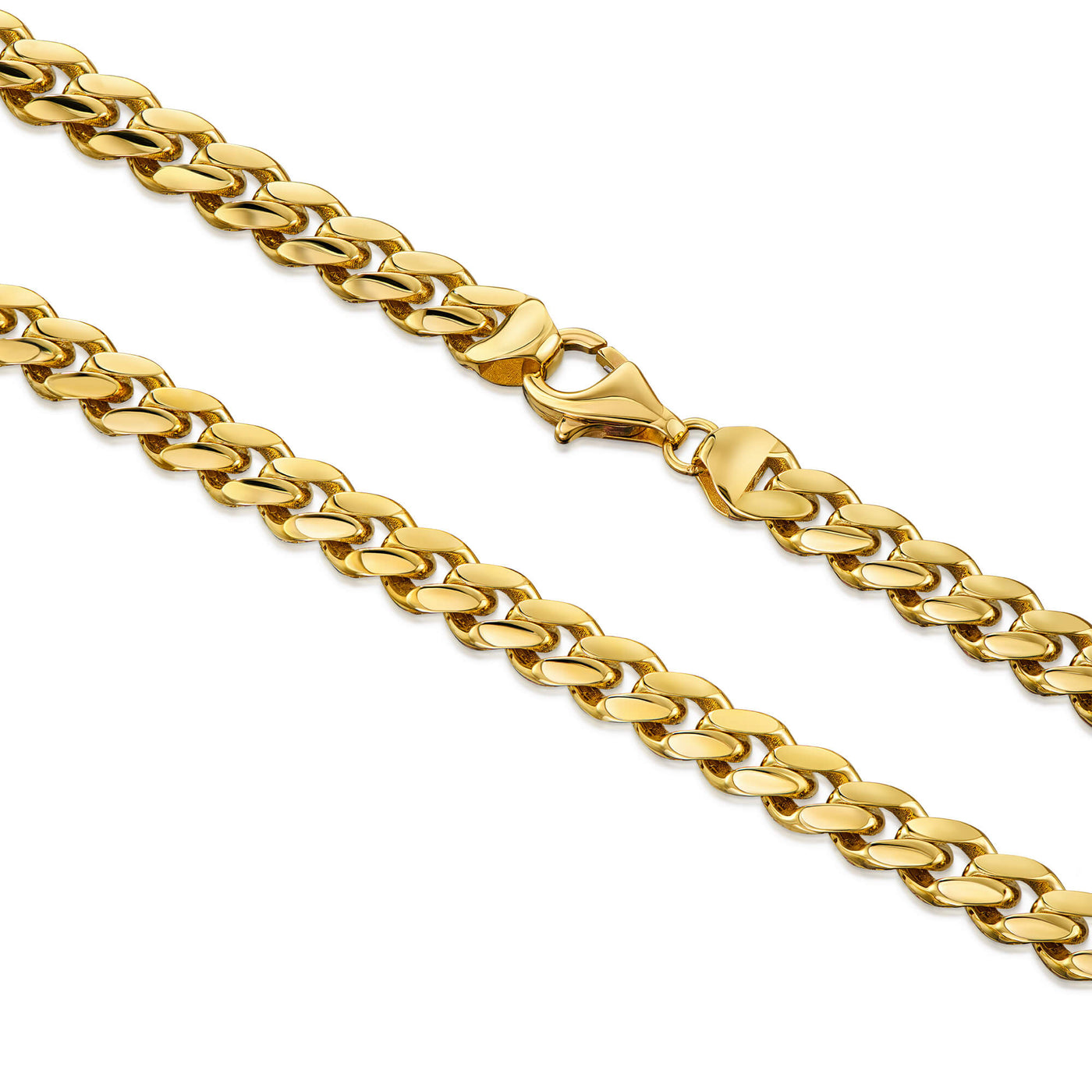 TANK BRACELET CUBAN 6.00MM 333 GOLD