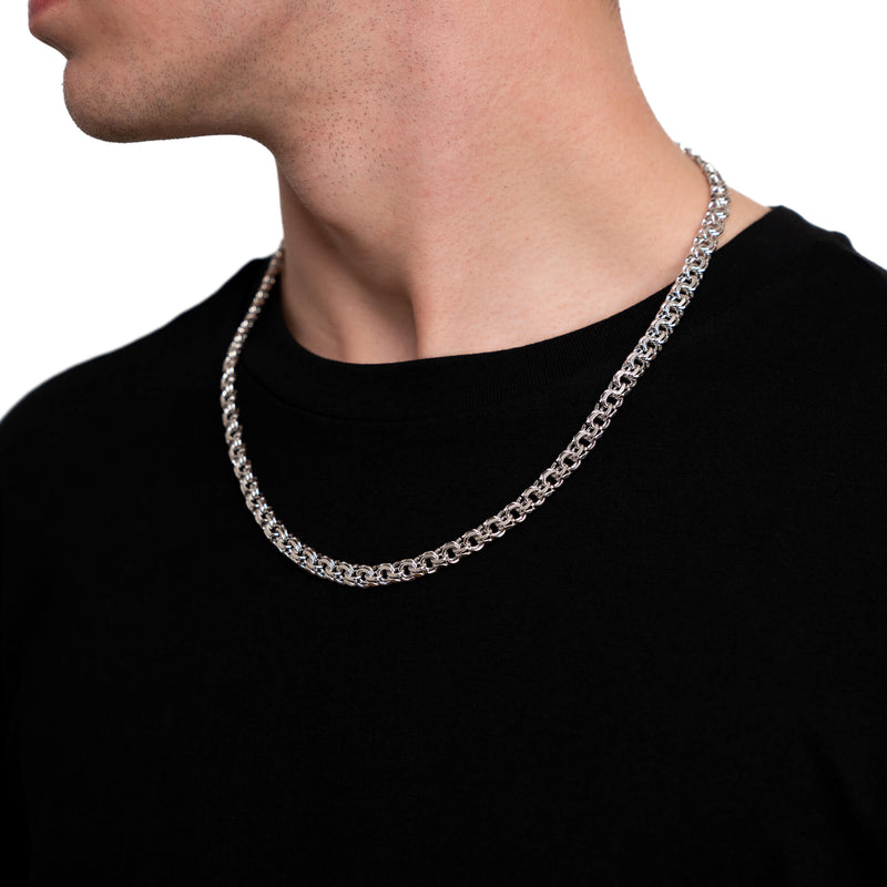 GARIBAL CHAIN GOLD CHAIN 7.00MM 585 WHITE GOLD