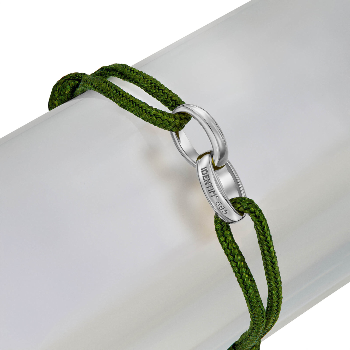 GLORY BRACELET OLIVE STOCKAR BAND 585 WHITE GOLD