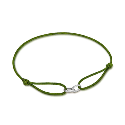 GLORY BRACELET OLIVE STOCKAR BAND 585 WHITE GOLD
