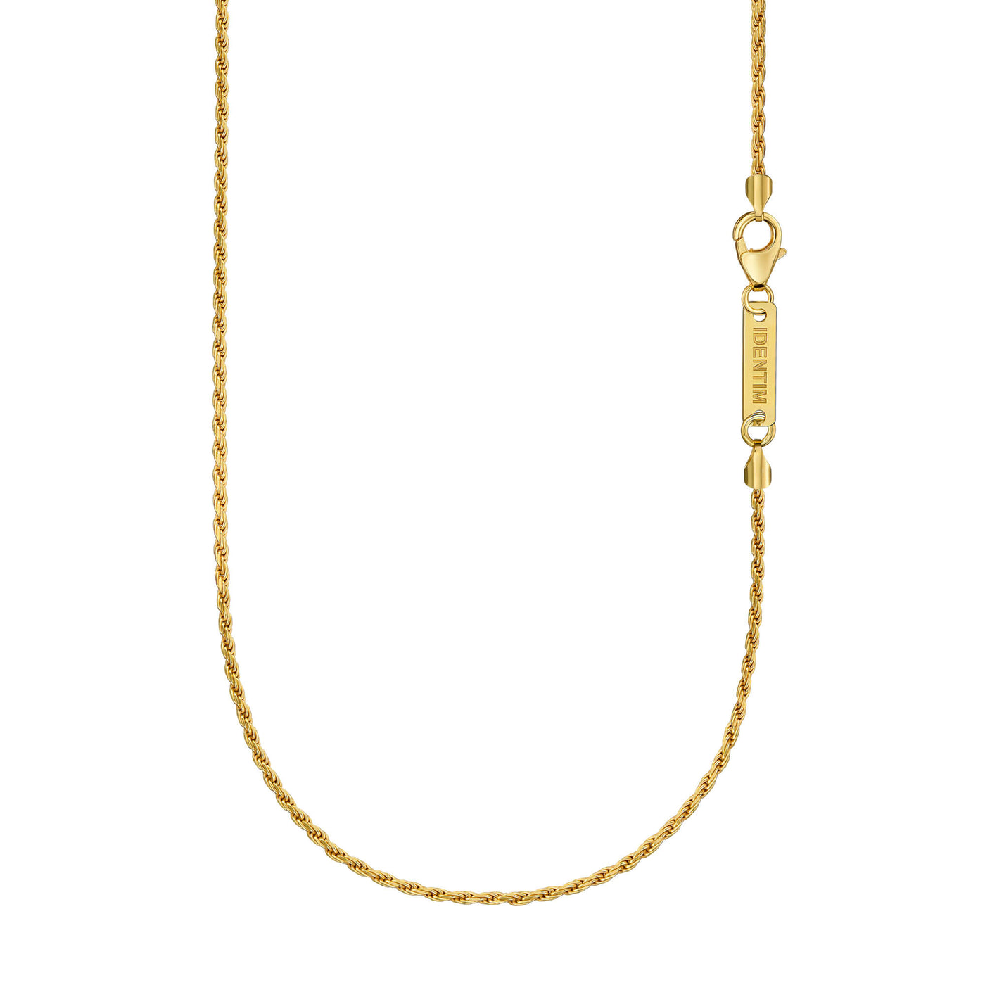 CORD NECKLACE 925 SILVER 18 KARAT GOLD PLATED 2,00MM