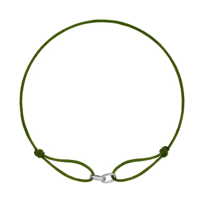 GLORY BRACELET OLIVE STOCKAR BAND 585 WHITE GOLD