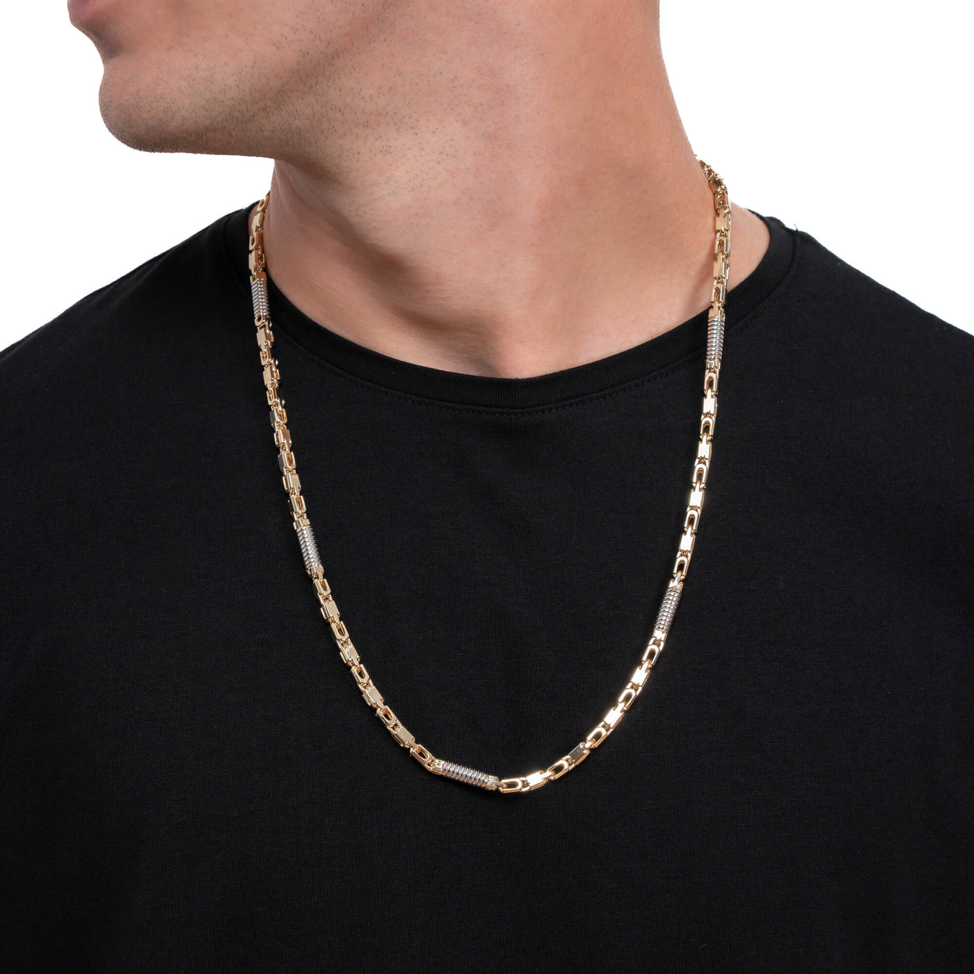 MONTE CARLO GOLD CHAIN 5.50MM 585 GOLD WHITE GOLD