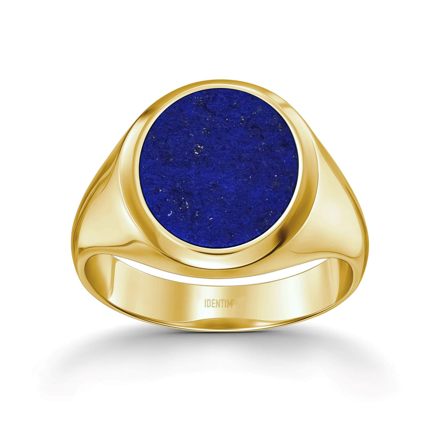 SIGNET RING LAPIS OVAL 585, 750 GOLD