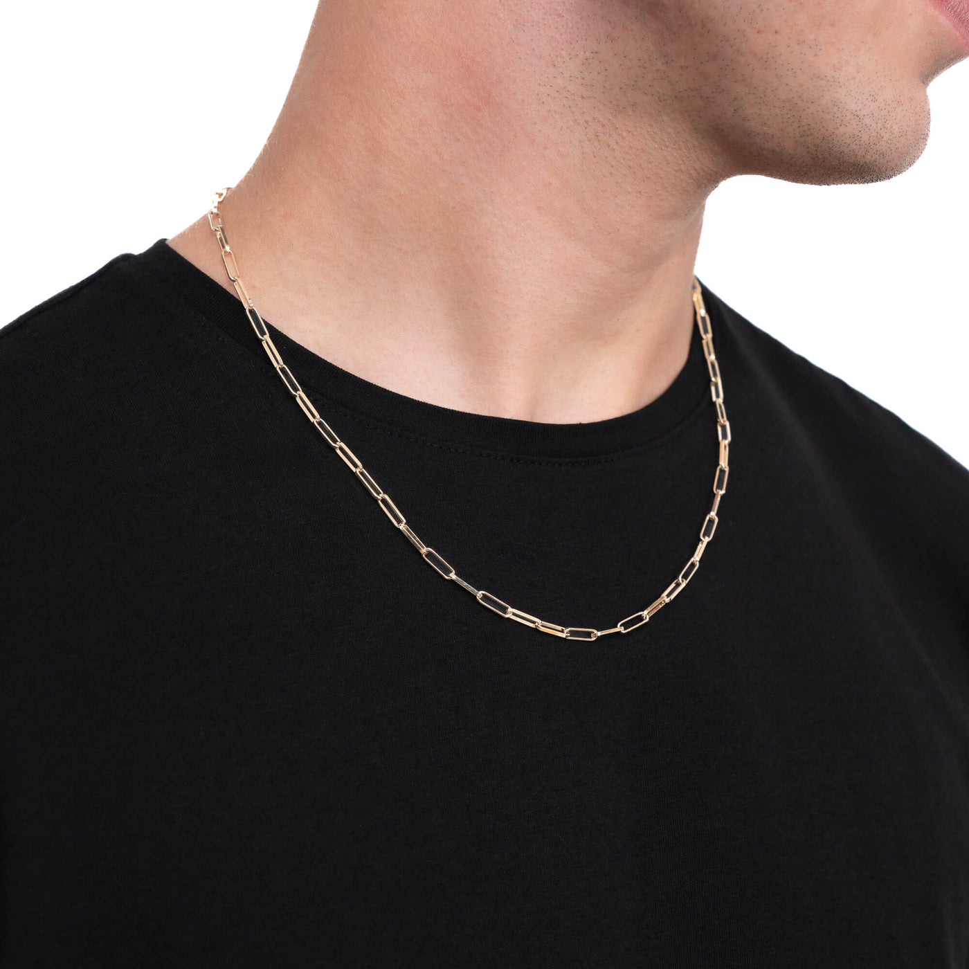 PAPERCLIP CHAIN GOLD CHAIN 3,00MM 333 GOLD