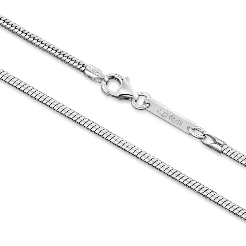 SNAKE CHAIN 925 SILVER RHODIUM PLATED 2,50MM