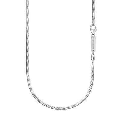 SNAKE CHAIN 925 SILVER RHODIUM PLATED 2,50MM