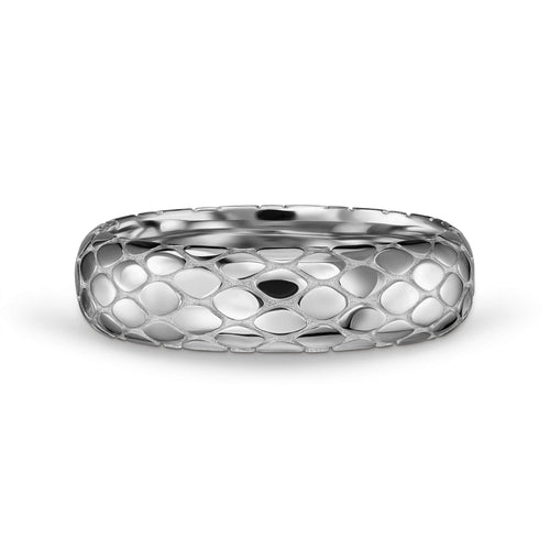 SNAKE RING 925 SILVER RHODIUM PLATED
