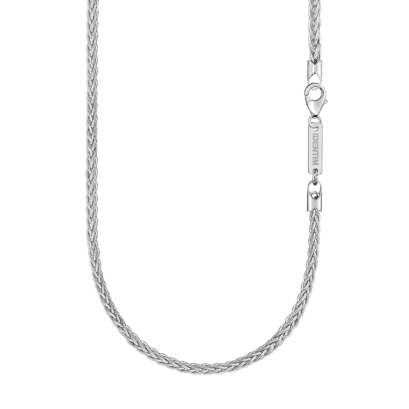 BRAID CHAIN 925 SILVER RHODIUM PLATED 3,60MM