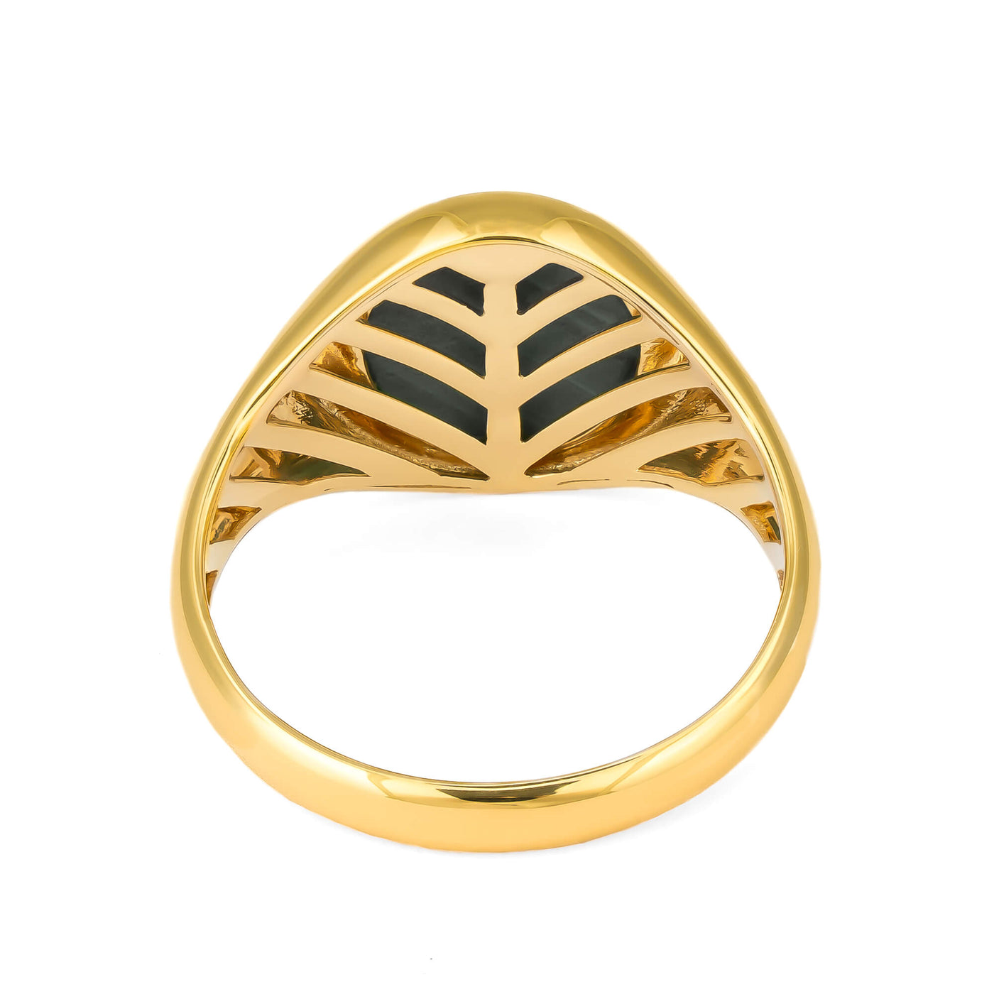 SIGNET RING LAPIS OVAL 585, 750 GOLD