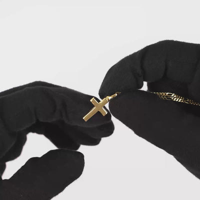 CROSS NECKLACE 333 GOLD